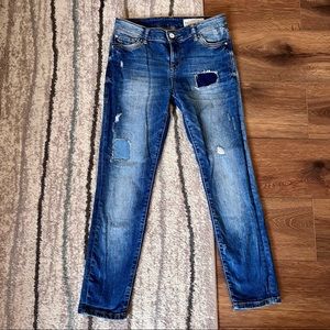 ESpirit Denim patched skinny jeans, size 26